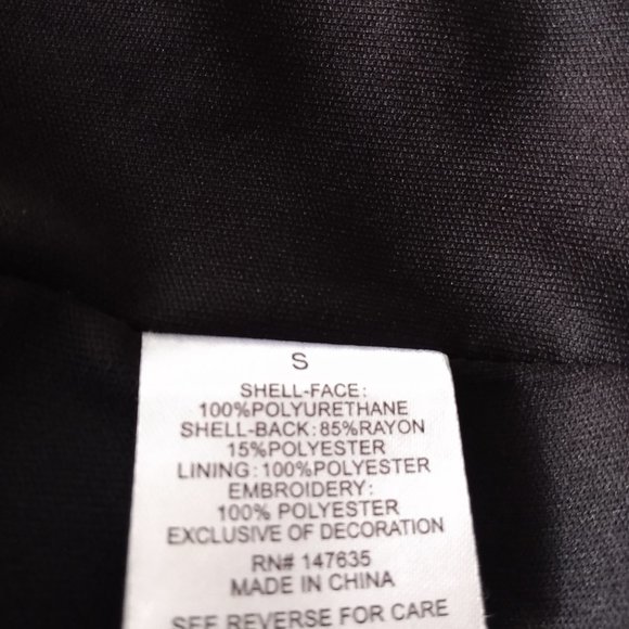 ROMEO &JULIET COUTURE WOMEN EMBROIDERED FAUX LEATHER MINI SKIRT SIZE S - Picture 10 of 10